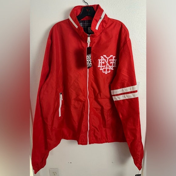 COPY - Enyce Men’s Full Zip Jacket White Red Size XXX - Picture 2 of 12